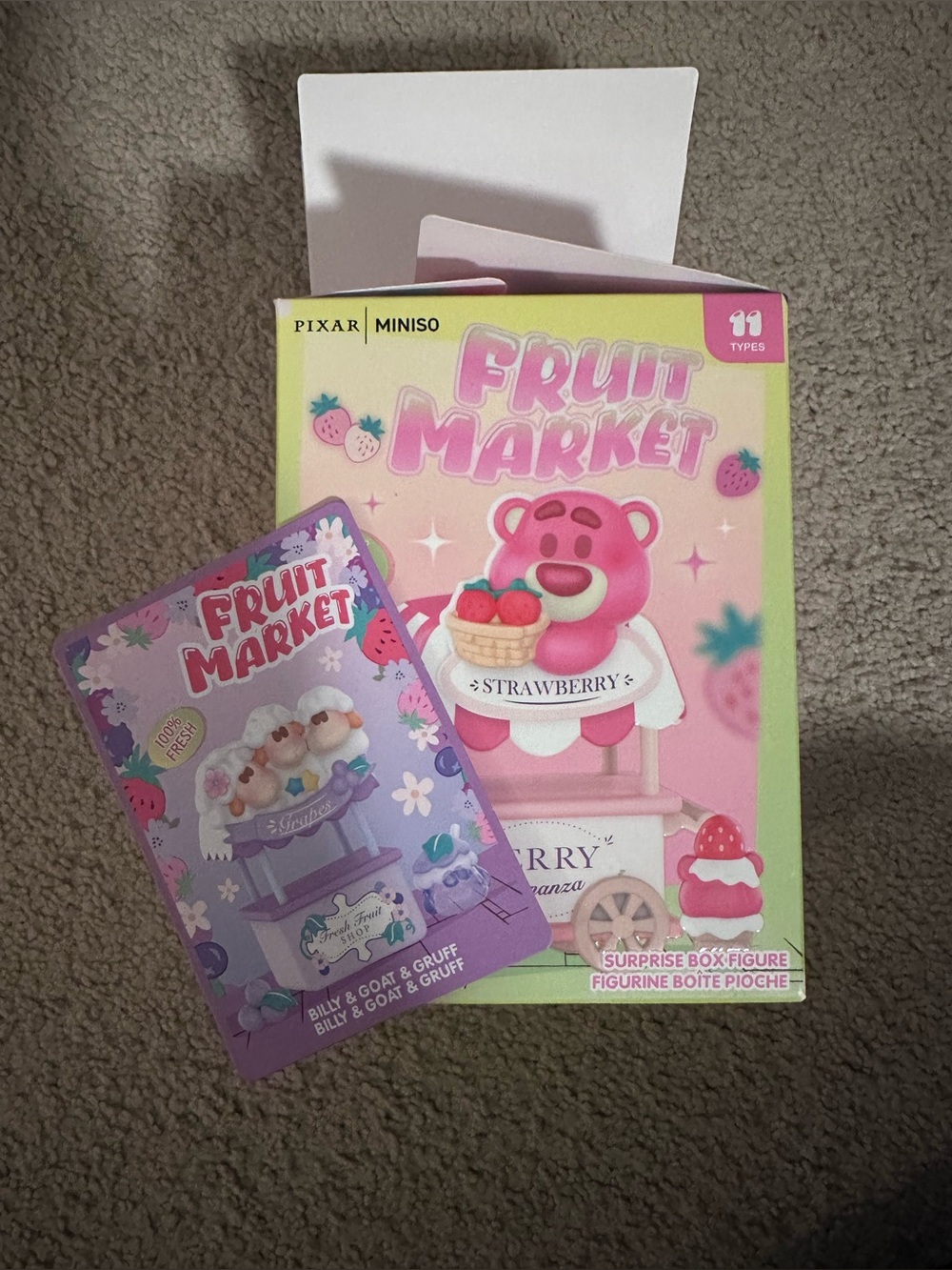 Miniso Toy Story Fruit Market Blind Box - Billy, Goat & Gruff